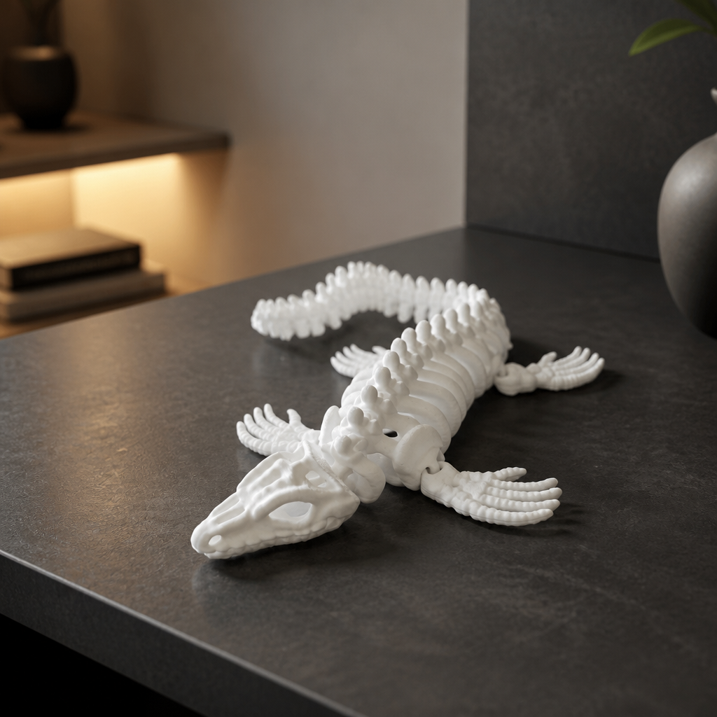 Mosasaurus Skeleton – 3D Printed Articulated Prehistoric Sea Reptile