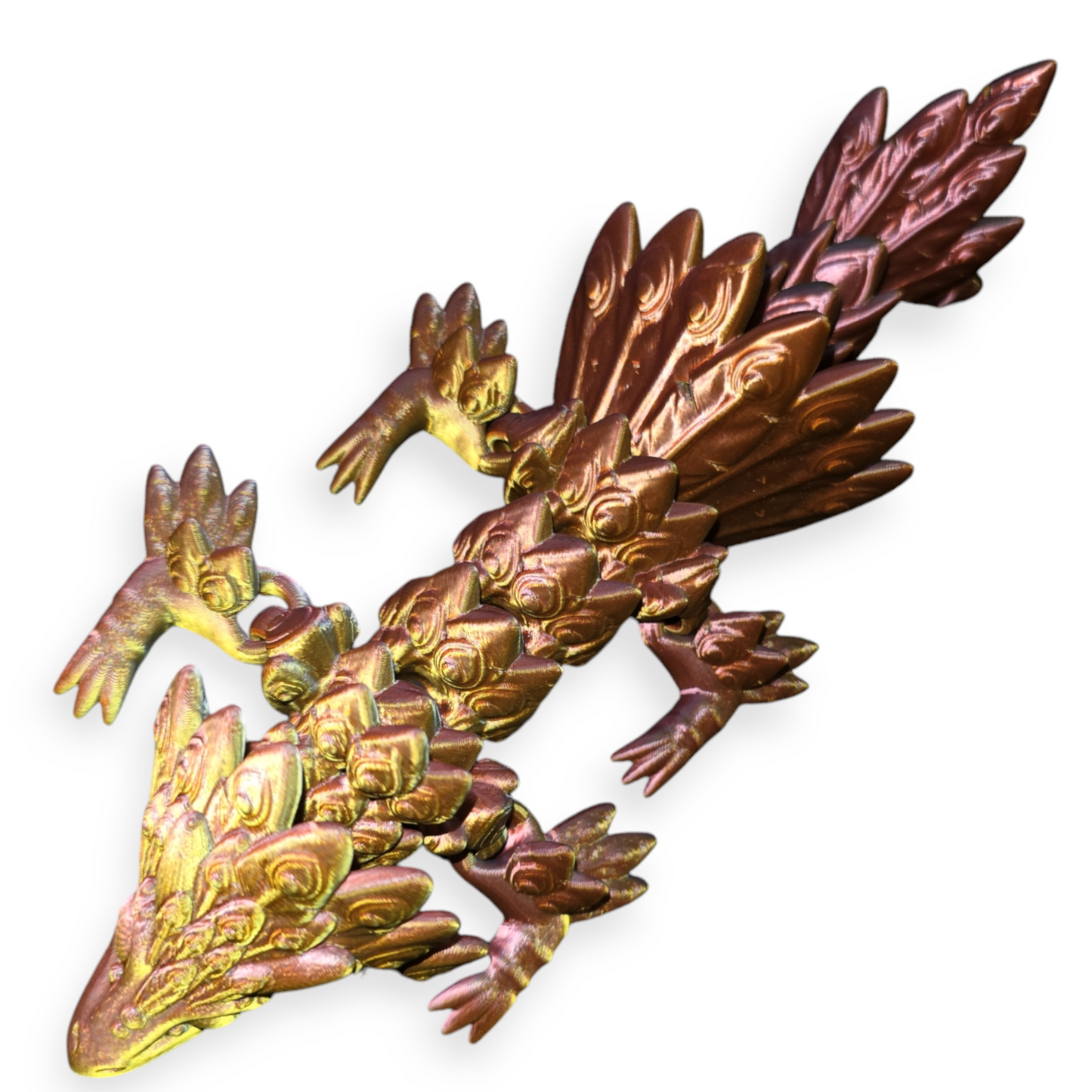 Peacock Dragon - 3D Printed Articulated Dragon