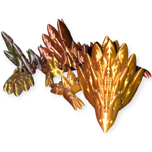 Peacock Dragon - 3D Printed Articulated Dragon