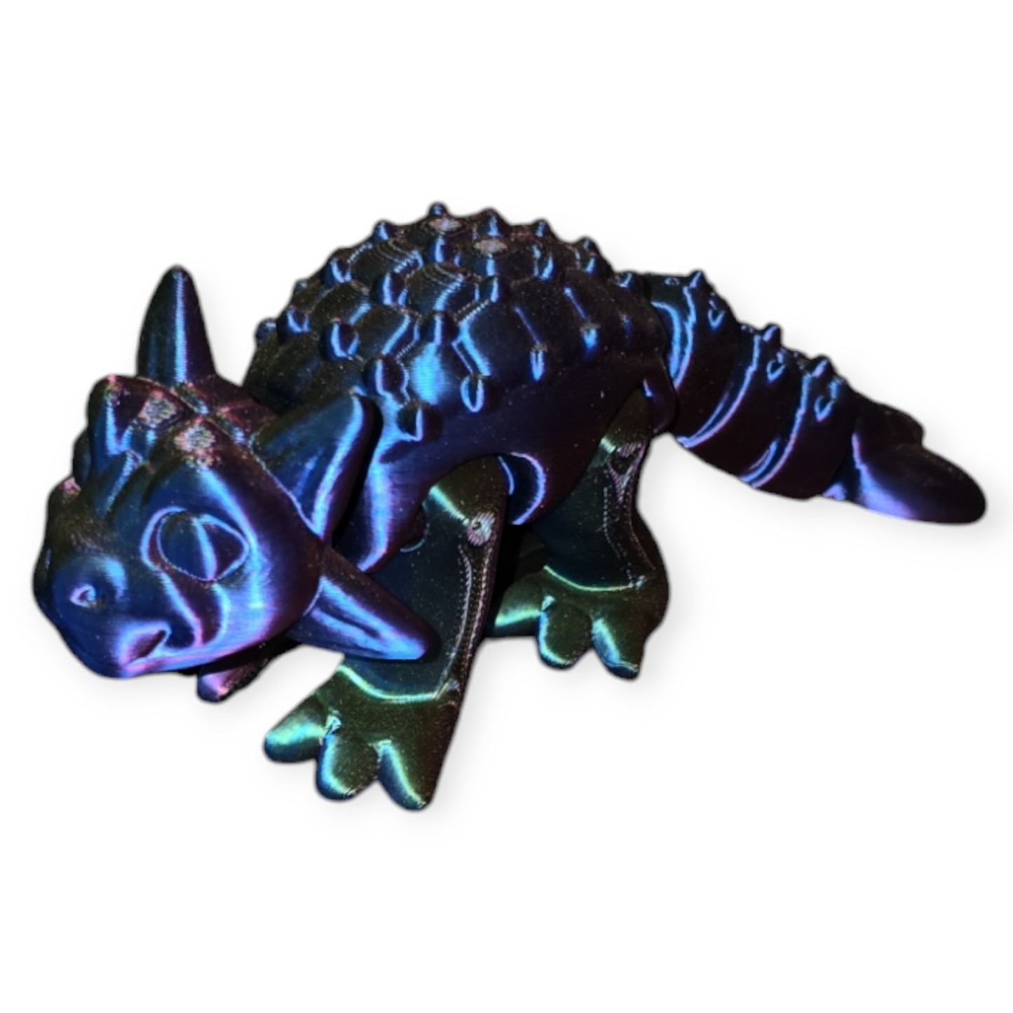Ankylosaurus Dinosaur 3D Printed Articulated Model - High-Quality Dinosaur Design