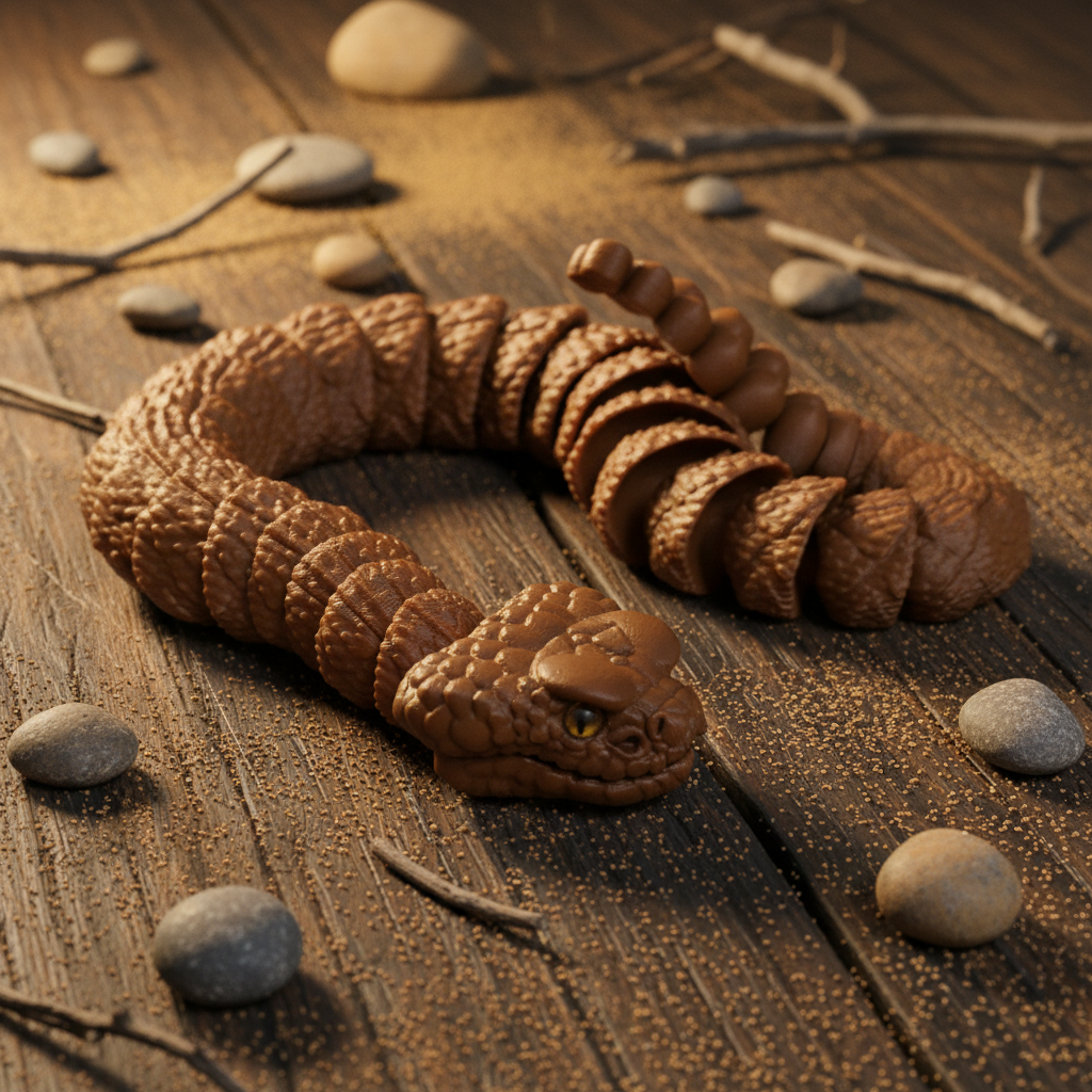 Rattlesnake - 3d printed and articulated