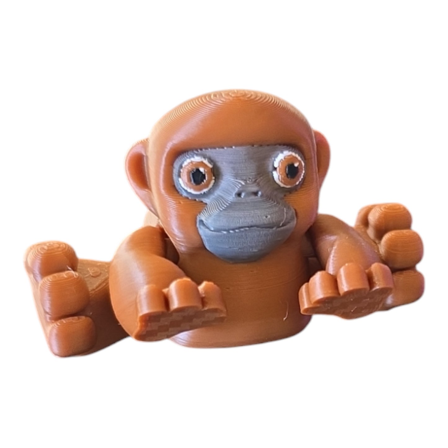 Monkey with articulated arms, legs and tail