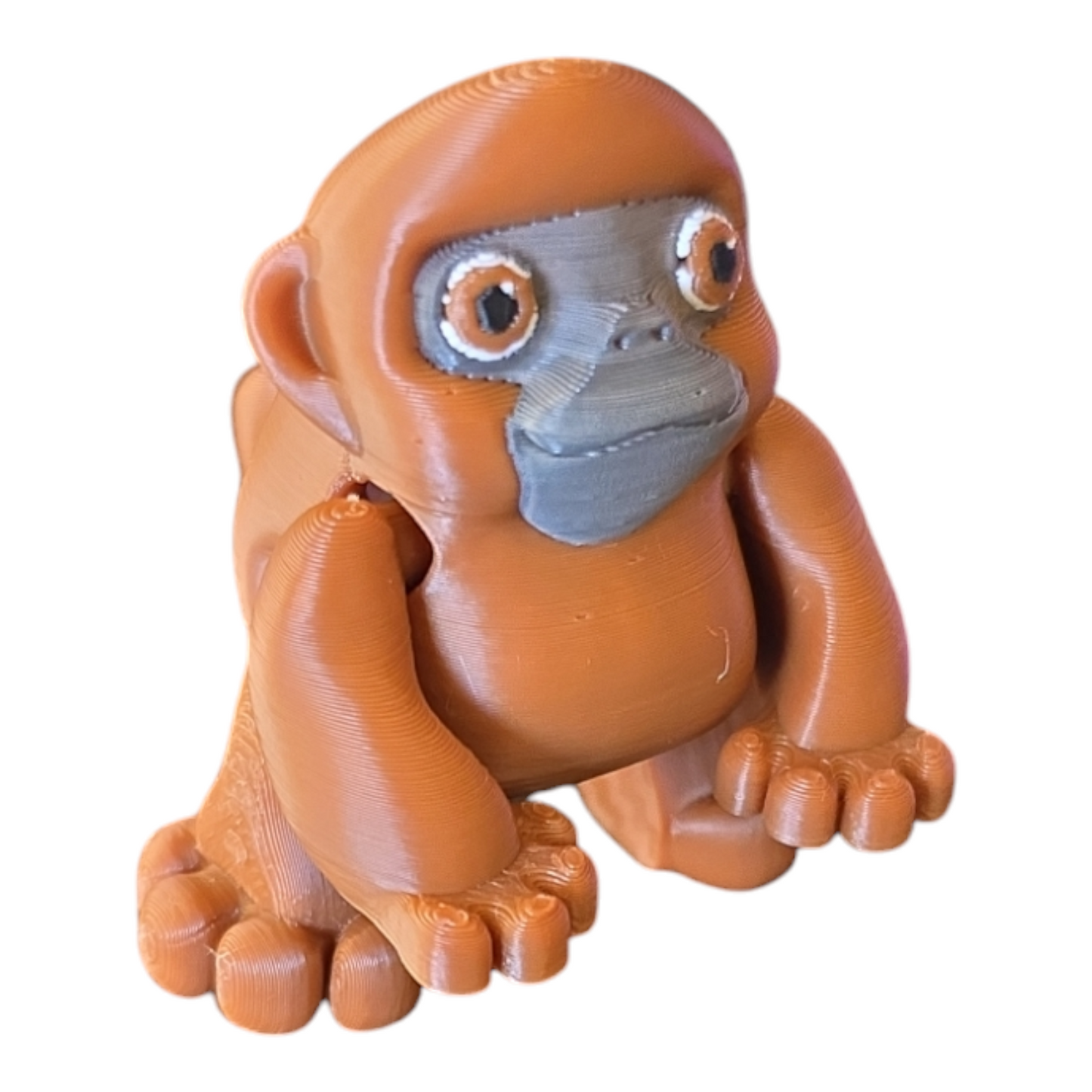 Monkey with articulated arms, legs and tail