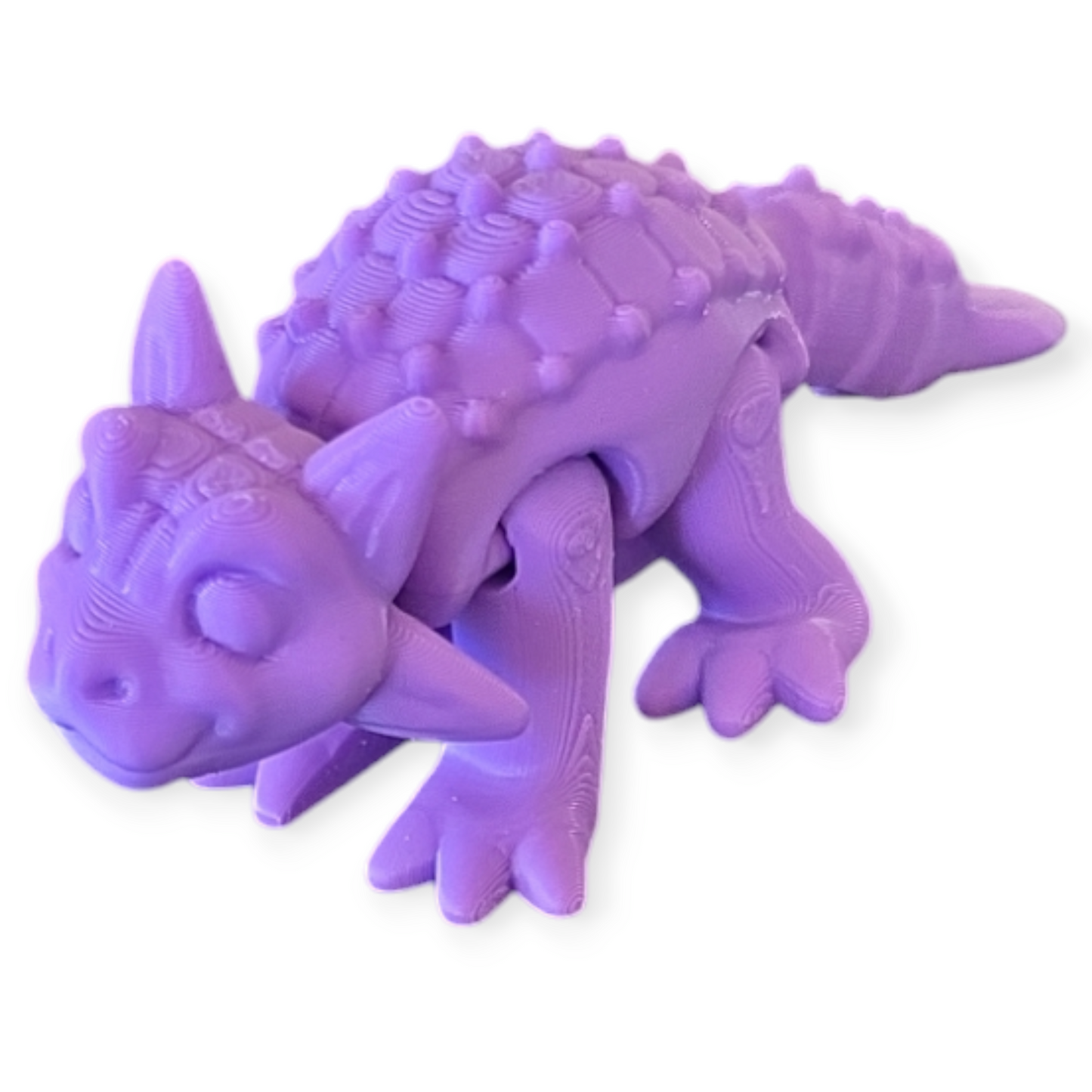 Ankylosaurus Dinosaur 3D Printed Articulated Model - High-Quality Dinosaur Design