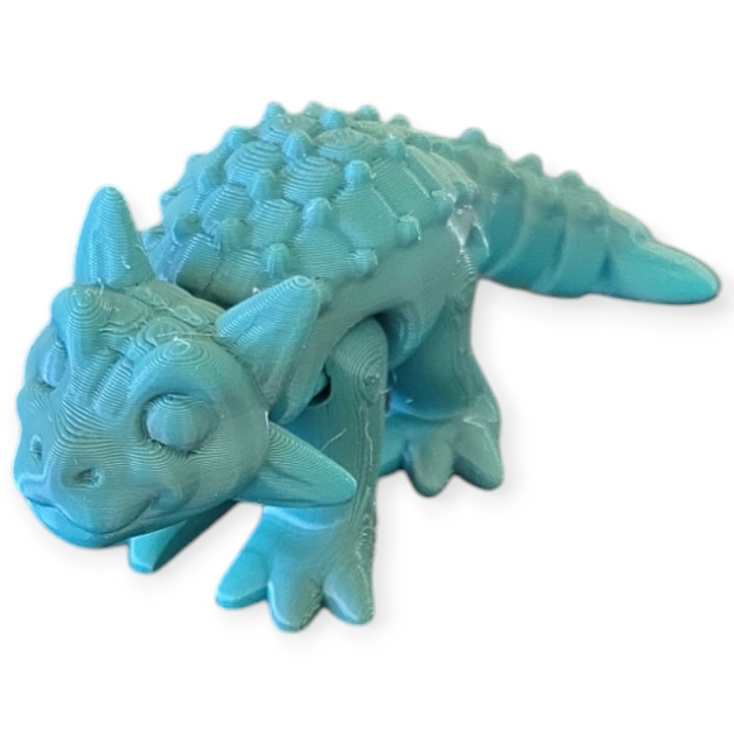 Ankylosaurus Dinosaur 3D Printed Articulated Model - High-Quality Dinosaur Design