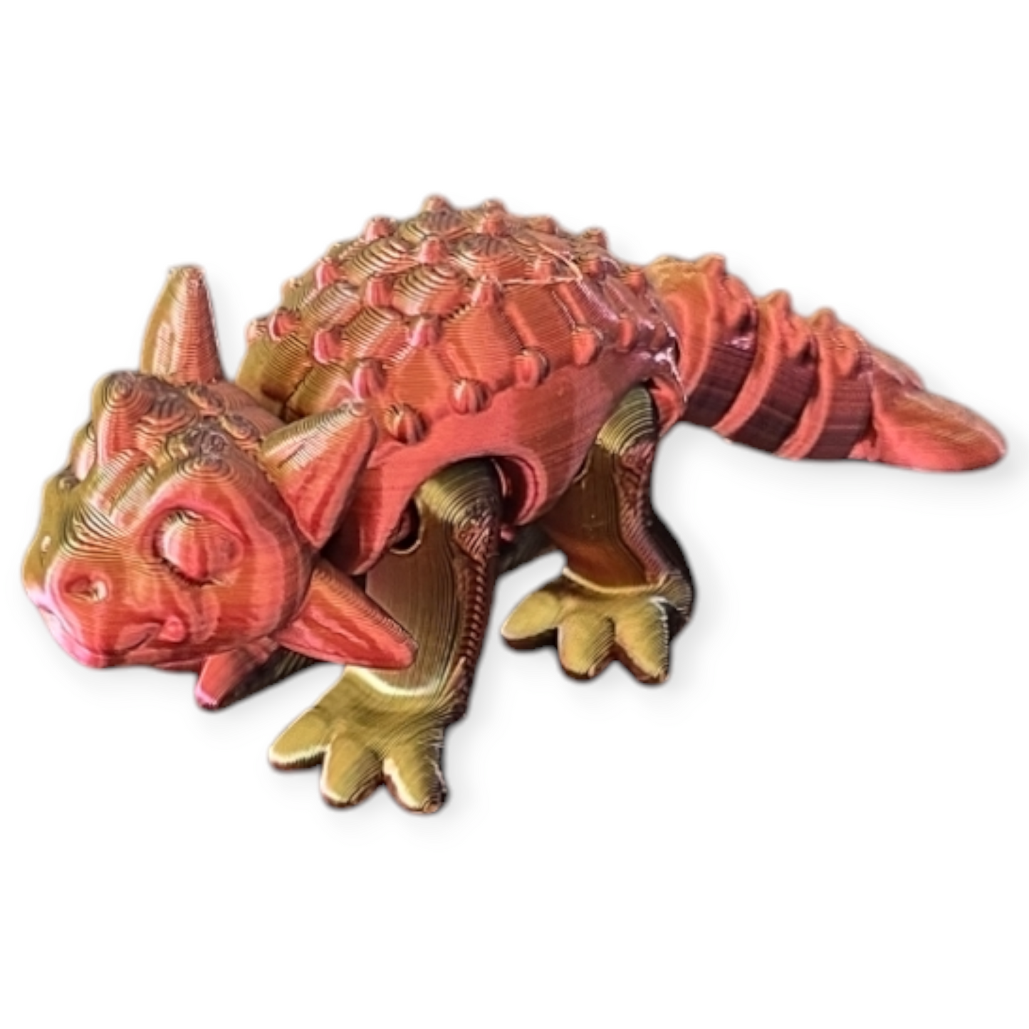 Ankylosaurus Dinosaur 3D Printed Articulated Model - High-Quality Dinosaur Design