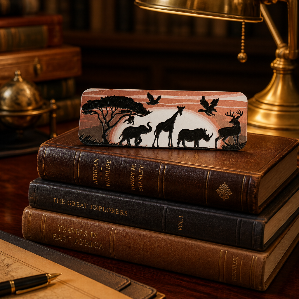 Safari Sunset 3D Printed Bookmark