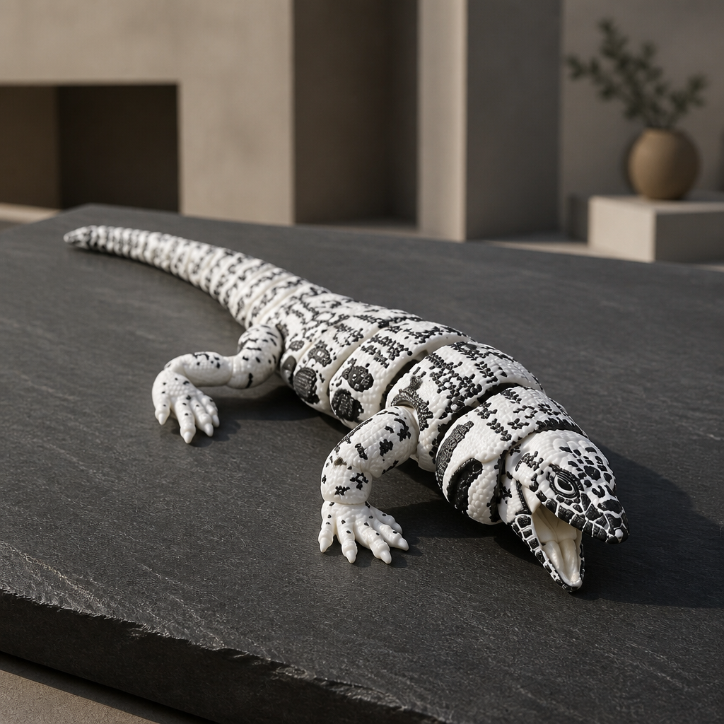 Tegu - 3d Printed, Realistic looking and articulated
