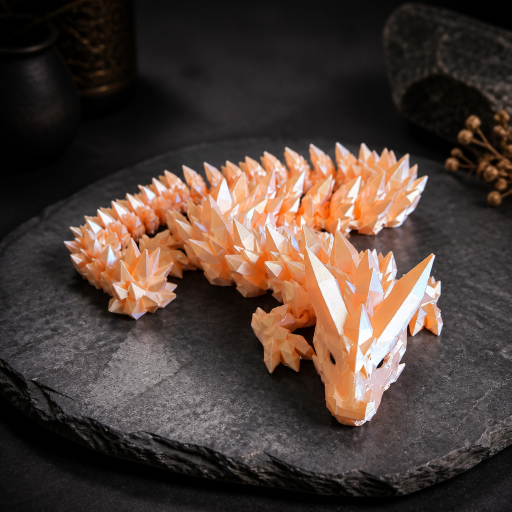 54" Crystal Dragon – 3D Printed Articulated Dragon