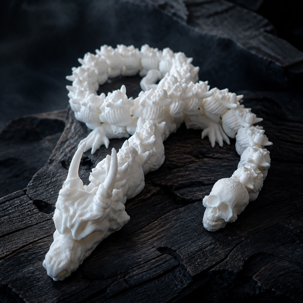 Skull & Crossbones Dragon | 3D Printed Articulated Dragon