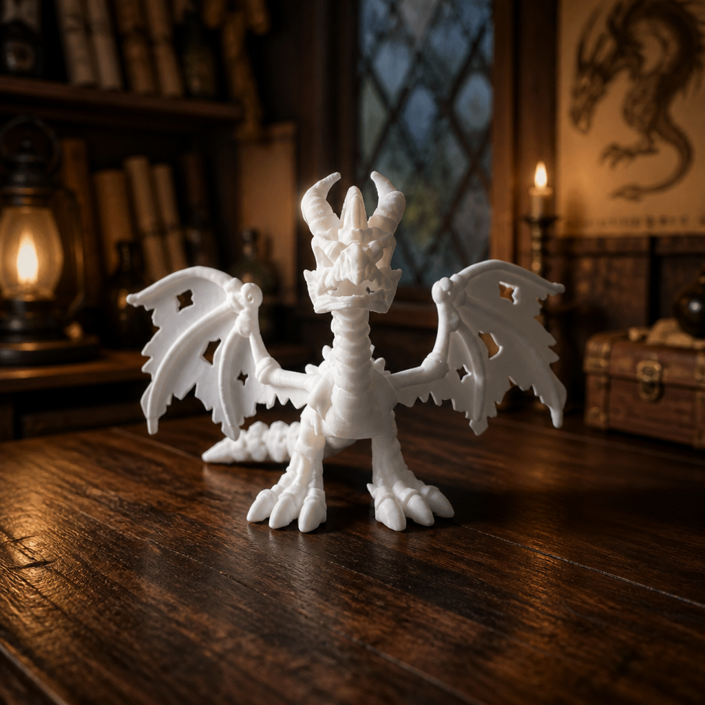 Skeleton Basilisk – 3D Printed Articulated Fantasy Collectible