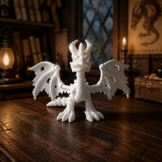 Skeleton Basilisk – 3D Printed Articulated Fantasy Collectible