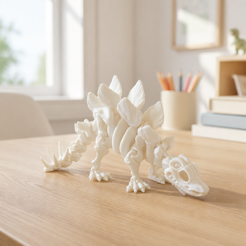 Stegosaurus Skeleton 3D Printed Model