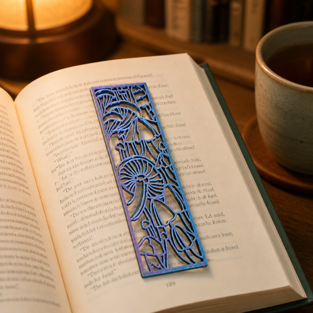 Mushroom Cutout 3D Printed Bookmark