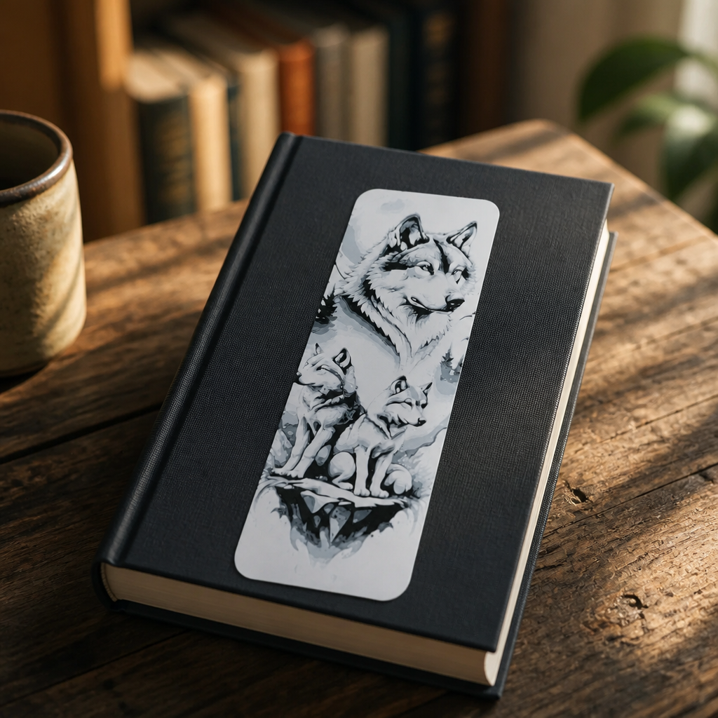 Wolf Family Bookmark