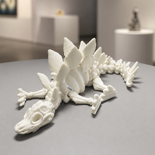 Stegosaurus Skeleton 3D Printed Model